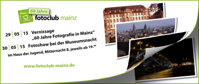 Der Mainzer Fotoclub wird dieses Jahr 60!